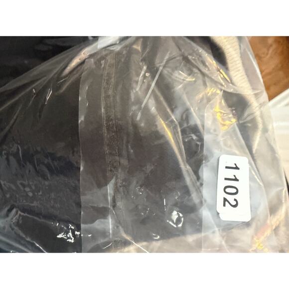 Lauren Ralph Lauren Black Wool Cardigan Cape Shawl Ruana Beige Striped Size S/M - Picture 7 of 7